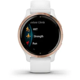 Garmin Venu 2S 40 mm Silikonarmband weiß/rosegold