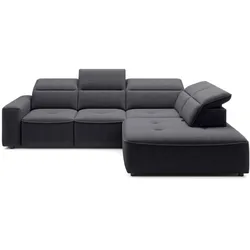 Ecksofa Colombo Stoff Graublau