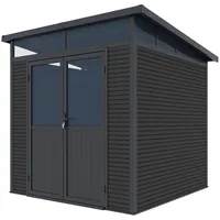 Weide Gartenhaus Aluminium Gerätehaus mit Doppeltür 218x218x226 cm Wetterfest