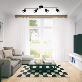 Brilo Briloner Deckenleuchte 3-flg. schwenkbar GU10 schwarz