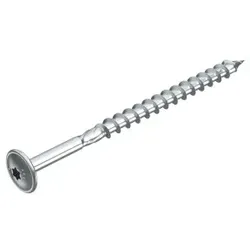 OBO 3498136 Tellerkopfschraube für Holzbauteile 6x120 Stahl galvanisch verzinkt HT 6x120 TD  - 100 Stück