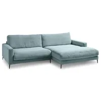 Sormani Ecksofa Florenz Cord Light Blue