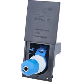 as - Schwabe CEE-Adapter 10 x 11,2 cm Schwarz
