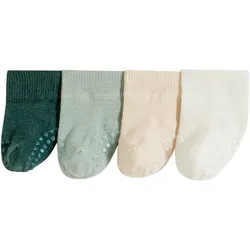 bonprix Babysocken mit Antirutschsohle mit Bio-Baumwolle (5er Pack), grün, mit Baumwolle