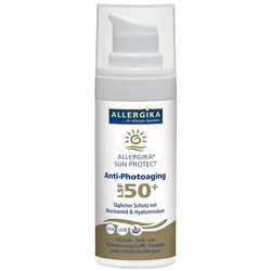 Allergika® SUN Protect Anti-Photo-Aging SPF 50+ - Sonnenschutz zur tägliche Anwendung, sehr hoher Schutz vor vorzeitiger Hautalterung bei sensibler, trockener Haut