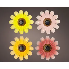 EDM Blume Solar Ø14x4cm mehrfarbig