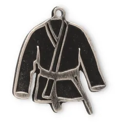 Motivmedaille Kimono silberfarben