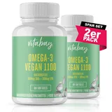 Vitabay Omega 3 Kapseln Hochdosiert Vegan - 120 Omega 3 Algenöl Kapseln 1100mg mit DHA EPA - Vegan Omega 3 EPA DHA Omega 3 - Veganes Omega 3 Vegan Hochdosiert Omega 3 Kapseln Vegan Omega3 Kapseln