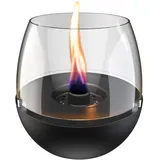 Kleining Tischfeuer TENDERFLAME "Tisch & Terrassenfeuer »Tulpe 18«, Rauch- und rußfrei", schwarz, B:19,5cm H:21cm L:21cm, Edelstahl, Dekokamine
