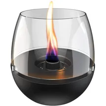 Kleining Tischfeuer TENDERFLAME "Tisch & Terrassenfeuer »Tulpe 18«, Rauch- und rußfrei", schwarz, B:19,5cm H:21cm L:21cm, Edelstahl, Dekokamine