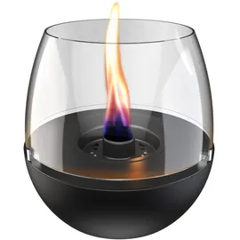 Kleining Tischfeuer Tulpe Ø 19,5 cm Schwarz