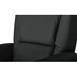 HIMOLLA Fernsehsessel Leder 74 x 110 x 85 cm Grau mit Relax-Funktion