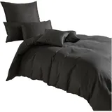 Traumschlaf Uni Tencel Lyocell Grau 155 x 220 cm + 80 x 80 cm