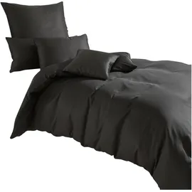 Traumschlaf Uni Tencel Lyocell Grau 155 x 220 cm + 80 x 80 cm