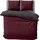 one-home Winter Wendebettwäsche Doubleface Unifarben kuschelig warm weich Fleece, - bordeaux