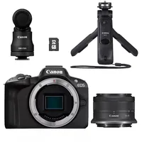 Canon EOS R50 schwarz Content Creator Kit + RF-S 18-45 mm