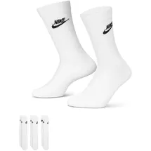 Nike Sportswear Everyday Essential Crew-Socken White/Black 38-42