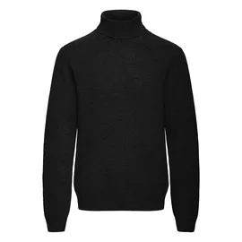 CASUAL FRIDAY Rollkragenpullover CASUAL FRIDAY "Strickrollkragenpull CFKarl", Herren, Gr. XXL, schwarz (anthrazit schwarz), Obermaterial: 80% Wolle WO. 20% Polyamid PA., Pullover Rollkragenpullover