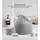mokebo Sitzsack Der Tagträumer Cord 180 x 80 x 80 cm Grau mit Hocker