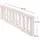 DESIGN DELIGHTS Wandgarderobe Treibholz Unikat 80 x 22 cm Weiß