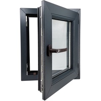 ECOPROF Kellerfenster | Langlebiges Kunststoff-Fenster | Maße 50x60 cm (500x600 mm) | Dreh-Kipp Fenster DIN Rechts | Farbe: Anthrazit (beidenseitig) | 70mm Profil