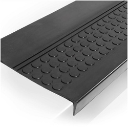 Stufenmatte Stufenschutz aus Gummi Treppenschutz Treppenmatte, ANRO, Rechteckig schwarz 30 cm x 150 cm