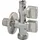 ARCOCERE Arco Combi Mac 1/2-3/8-34 Armatur, 2 Anschlüsse, Grau