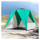 vidaXL Strandzelt 4 Personen Seegrün Quick Release Wasserdicht