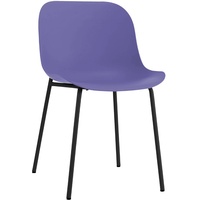 2er Set BOOOM Stuhl Ocean Chair Kunststoff Violett Lila