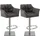 CLP Barhocker Damaso Stoff titangrau 2er Set