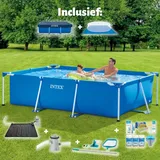 Intex – Schwimmbecken mit rechteckigem Rahmen – 260 x 160 x 65 cm – im Lieferumfang enthalten Accessoire CB97