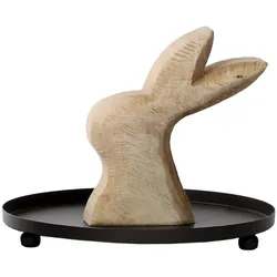 Osteretagere mit Holzhase Lars 24 cm Natur