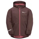 Jack Wolfskin Übergangsjacke Snowy Days 2023 (wasser- und winddicht, Fleece-Futter) berrypink Kinder