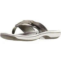 Clarks Damen Breeze Sea Flip-Flop, Zinn Synthetik, 37.5 EU