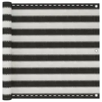 vidaXL Balkonsichtschutz HDPE 90 x 500 cm anthrazit/weiß