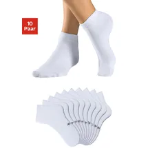 H.I.S. Kurzsocken 10er Pack Weiß 43-46