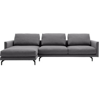 hülsta sofa Ecksofa hs.414 grau|schwarz 300 cm x 91 cm x 172 cm