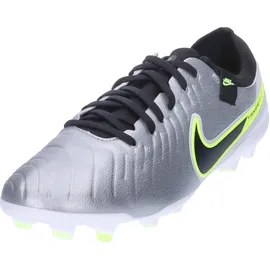 Nike Legend 10 Pro FG Herren Metallic Silver/Black-Volt 42