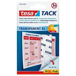 Tesa TACK XL - Montagekleber - Sechseck - durchsichtig - nicht permanent (Packun