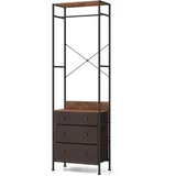 Costway Garderobenständer 55 x 28 x 176 cm Braun