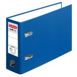 Livepac-Office Ordner / quer / DIN A5 / 80mm breit / Farbe: blau
