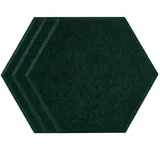 Akustik 3 Stück Schallschutz an der Wand Akustikplatte Dekorativ für Heimmusikstudio Schalldichte Wandpaneele-China,31-Dunkelgrün,0,8cm Geringe Dichte,Kleines Sechseck