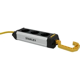 Stanley Steckdosenleiste 3-fach 3 m Schwarz