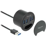 DeLock Hub 4 x USB Typ-A Tisch-Hub