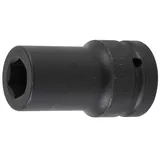 BGS 5500-22 | Kraft-Steckschlüssel-Einsatz Sechskant, tief | 25 mm (1") | SW 22 mm