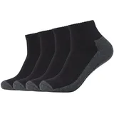 CAMANO Kurzsocken 4 Paar Schwarz 43-46