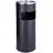 Svita 30L Standaschenbecher Eimer Aschenbecher Mülleimer Ascher 60x25cm Schwarz