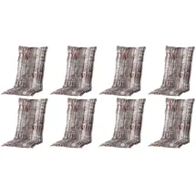 MADISON N.Y Hochlehner Auflage 8 St. 8 x 48 x 5 cm grau gestreift