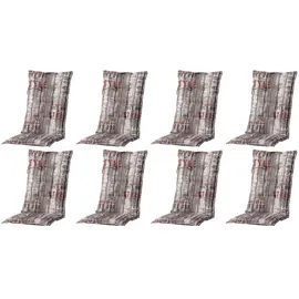 MADISON N.Y Hochlehner Auflage 8 St. 8 x 48 x 5 cm grau gestreift