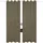 HOMEbasics Home WOHNIDEEN Vorhang 53350 Ösenschal doppelpack Atlantik blickdicht, 235x140 cm (2 St), Ösen, blickdicht, 100% Polyester grau